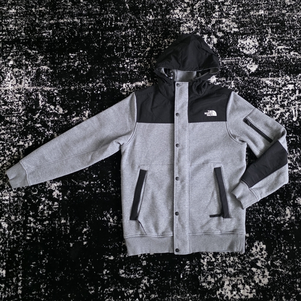 The North Face Men's Highrail Fleece Lined Jacket Gray Black Size Medium